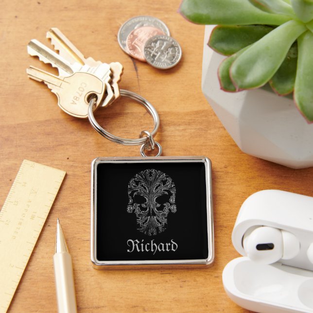 Chaveiro Filigree Goth Dia dos Mortos  (Mesa)