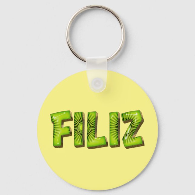Chaveiro Filiz Name Kiwi Design Schlüsselanhänger (Frente)