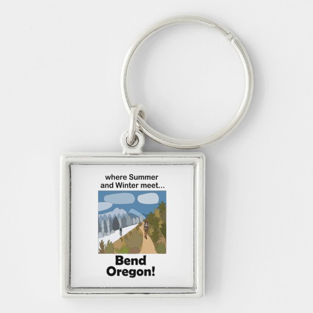 Chaveiro Fim de semana em Bend Oregon com clima de dupla es (Frente)