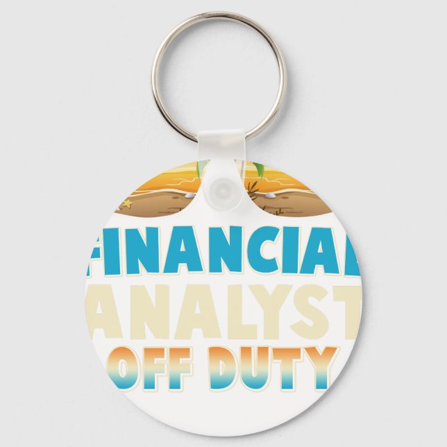 Chaveiro Financial analyst  Off Duty Summer Vacation Last D (Frente)