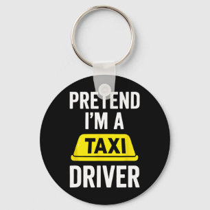 Chaveiro Fingir que sou taxista - Figurino de Halloween