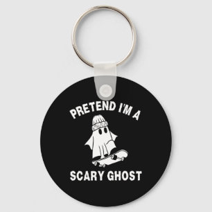Chaveiro Fingir que sou um fantasma assustador de Halloween