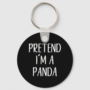 Chaveiro Fingir Que Sou Um Panda Fantasia Halloween Simples