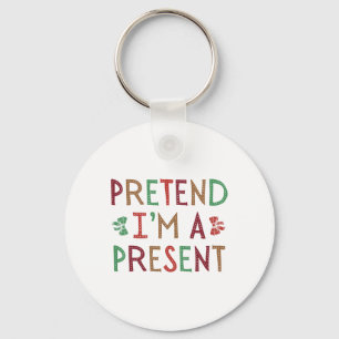 Chaveiro Fingir que sou uma família de Natal Humoroso do pr