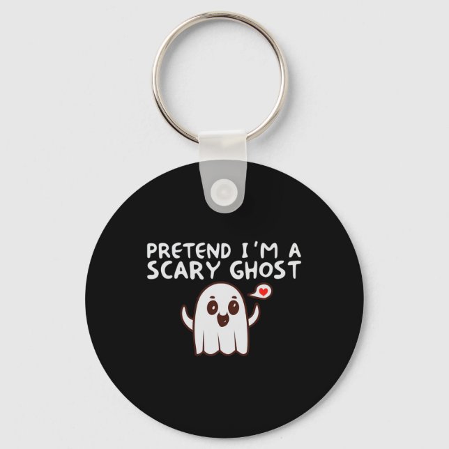 Chaveiro Fingir que sou uma fantasia assustadora de Hallowe (Frente)