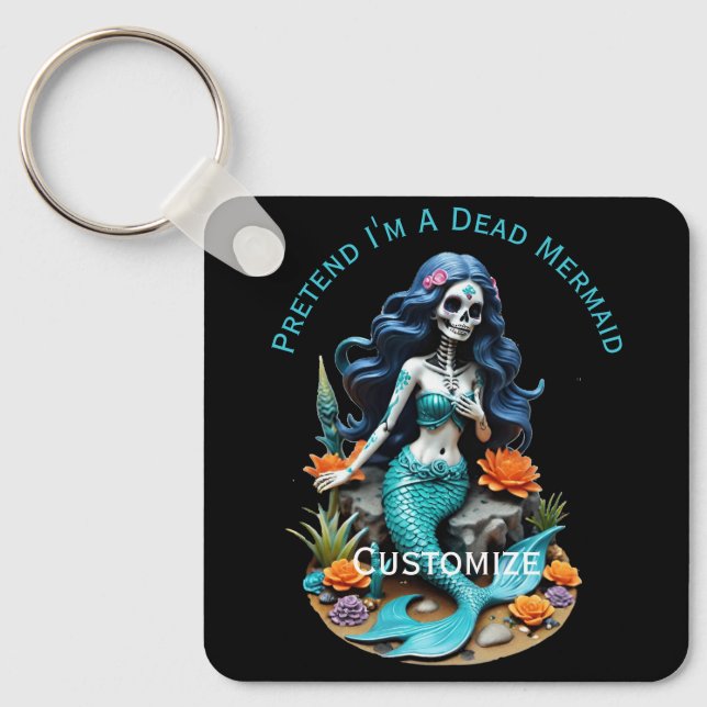 Chaveiro Fingir que sou uma Sereia Morta Thunder_Cove (Frente)