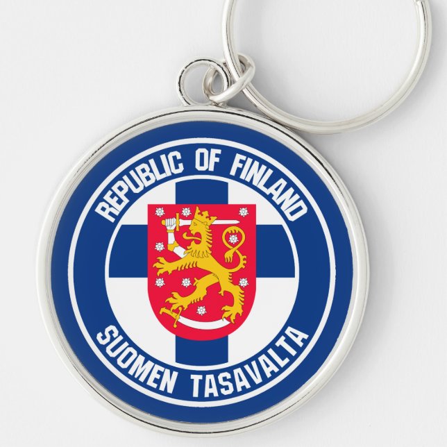 Chaveiro Finlândia Round Emblem (Frente)