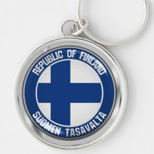 Chaveiro Finlândia Round Emblem