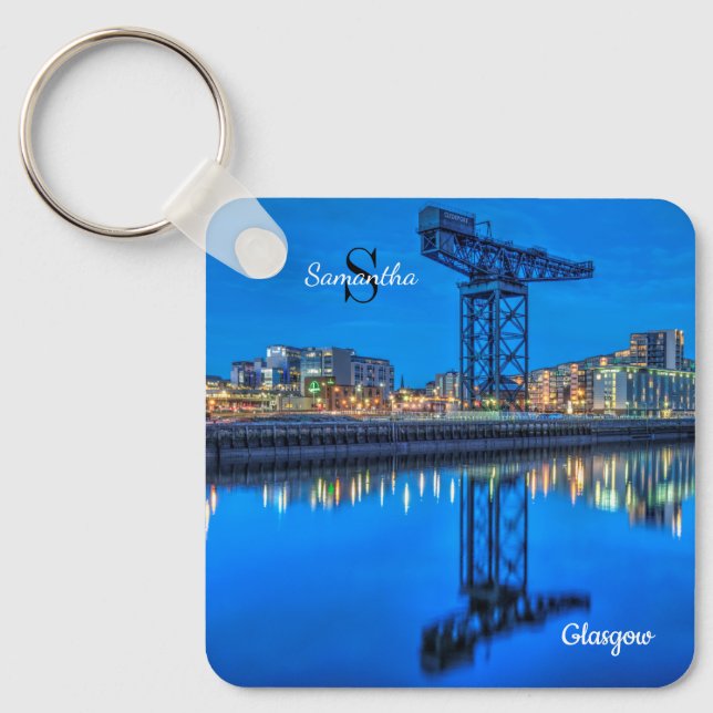 Chaveiro Finnieston Crane, Glasgow, Scotland Keyring (Frente)