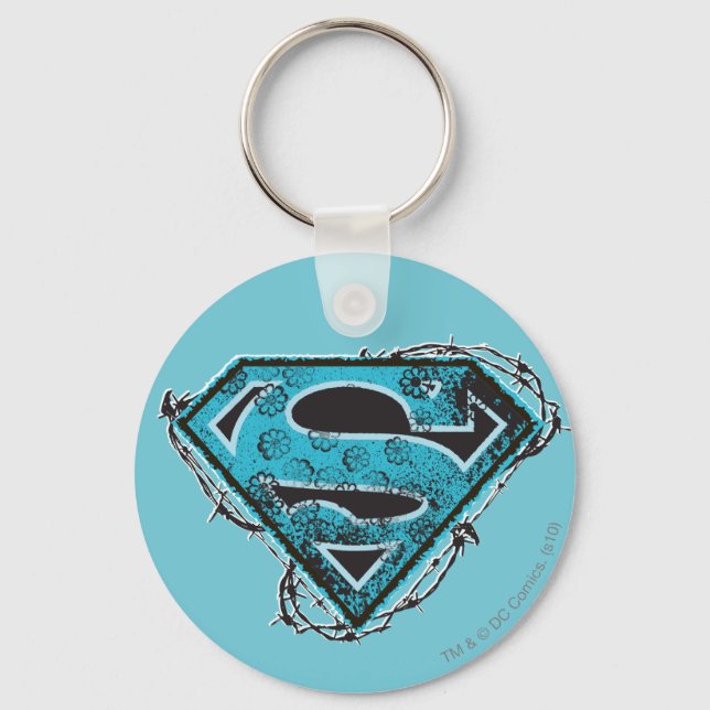 Chaveiro Fio e flores do logotipo da Supergirl (Frente)