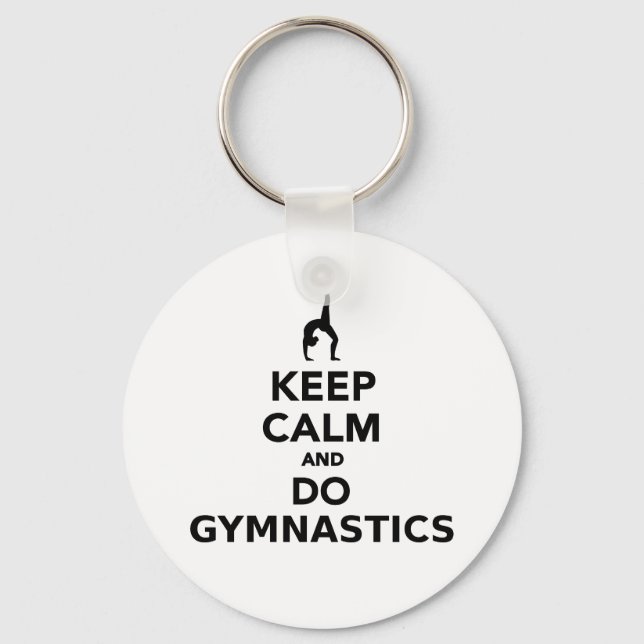 Chaveiro Fique calmo e faça ginástica (Frente)