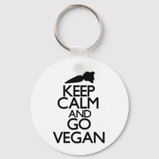 Chaveiro Fique calmo e vá vegan