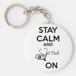 Chaveiro Fique calmo e vet tech!
