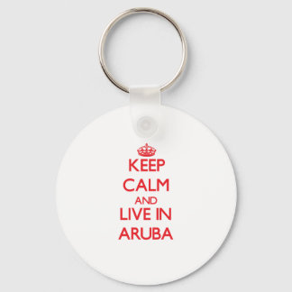 Chaveiro Fique calmo e viva em Aruba
