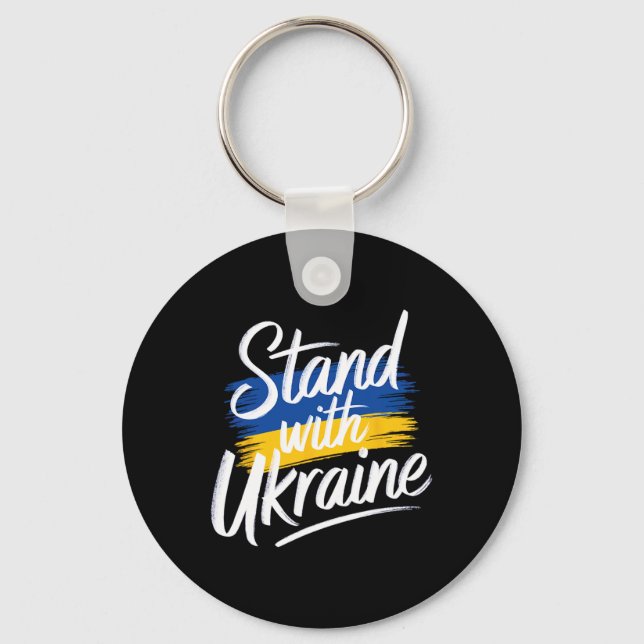 Chaveiro Fique Com Suporte Solidariedade Ucrânia Paz (Frente)