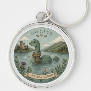 Chaveiro Fique Curioso Cryptid Aconchegante Nessie Monstro 