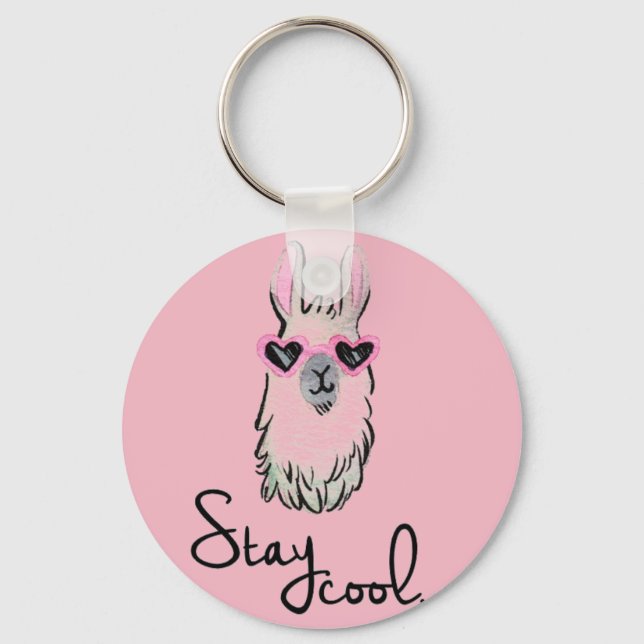 Chaveiro Fique Legal Llama (Frente)
