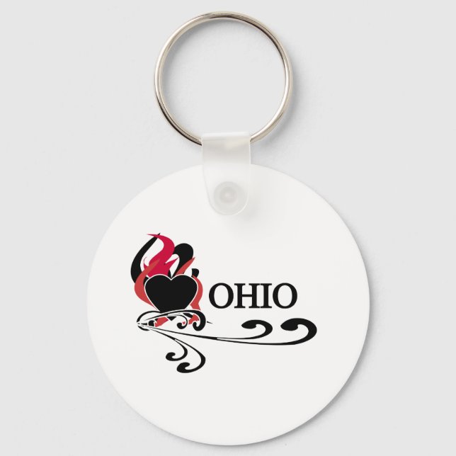 Chaveiro Fire Heart Ohio (Frente)