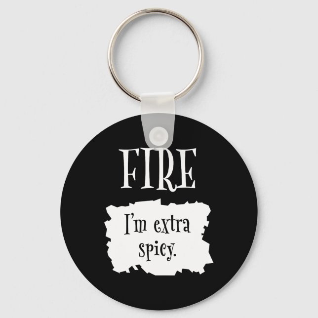 Chaveiro Fire Hot Packet Halloween Taco Eu sou Extra Spicy  (Frente)