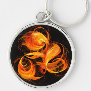 Chaveiro Fireball Abstrato Art Pequeno