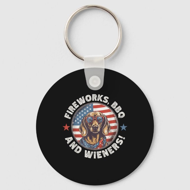 Chaveiro Fireworks Churrasco &amp; Wieners Funny Weiner Cac (Frente)