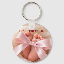 Chaveiro First Mother's day keychain-new mom gift