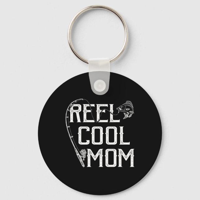 Chaveiro Fishing Lover Gift Reel Cool Mom Fisher Price Lovi (Frente)