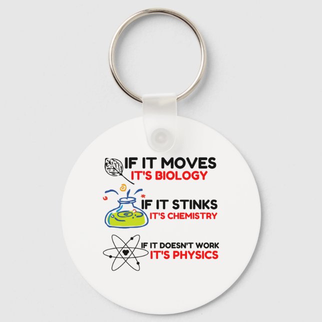 Chaveiro FÍSICA DA QUÍMICA BIOLÓGICA DA Ciência (Frente)