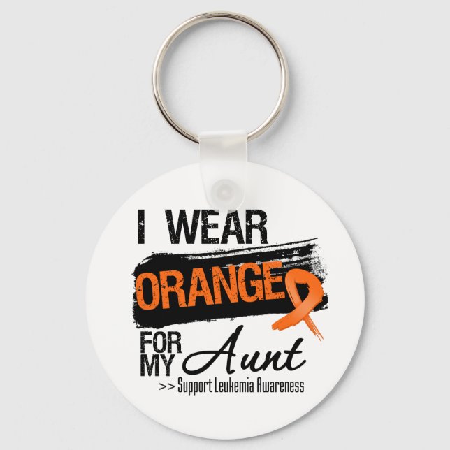 Chaveiro Fita De Leucemia Para Minha Tia (Frente)