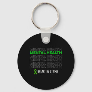 Chaveiro Fita de Quebra do Estigma de Conscientização da Sa