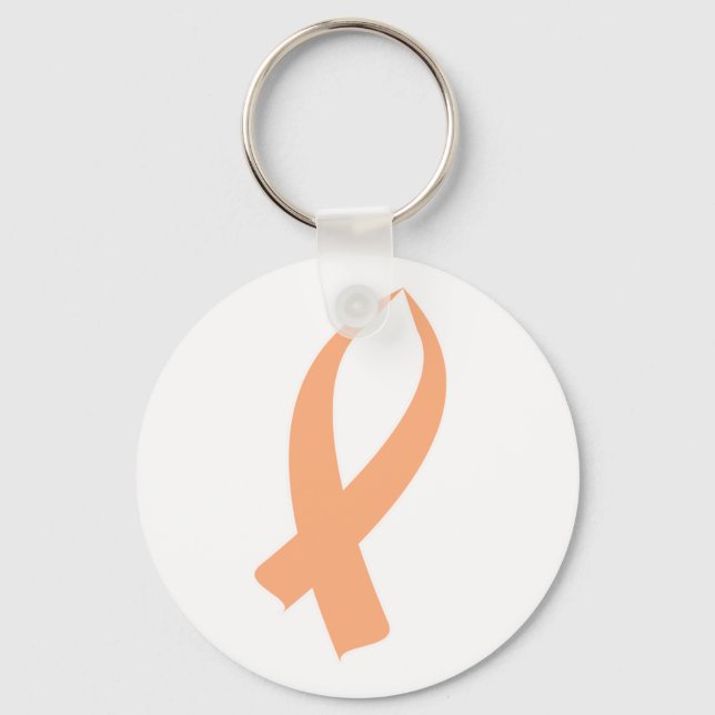 Chaveiro Fita de Sensibilização (Peach) (Frente)