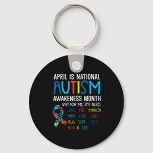 Chaveiro Fita do Mês Nacional de Conscientização do Autismo
