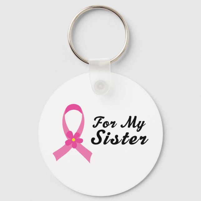 Chaveiro Fita Rosa Para Minha Irmã (Frente)