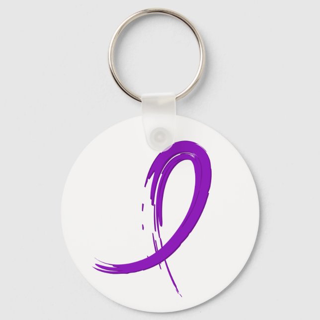 Chaveiro Fita Roxa A4 da fibromialgia (Frente)