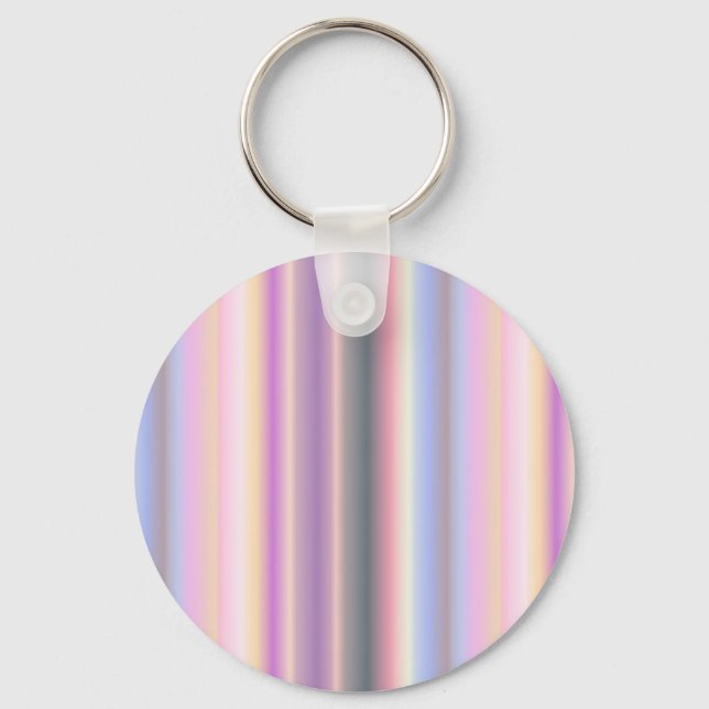 Chaveiro Fitas de Arco-Íris de Pastel - Padrão (Frente)