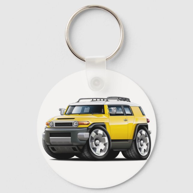 Chaveiro Fj Cruiser - Carro Amarelo (Frente)