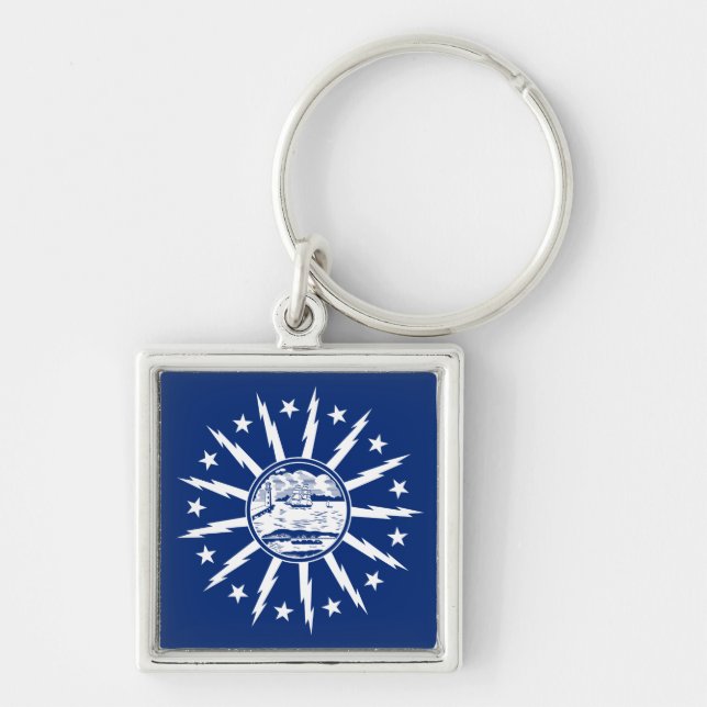 Chaveiro Flag of Buffalo, New York Keychain (Frente)
