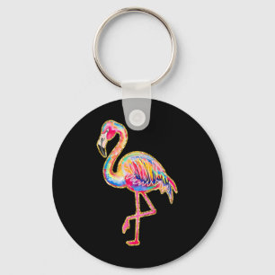 Chaveiro Flamingo de Verão Havaí Tropical Praia Férias de V