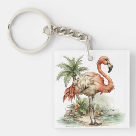 CHAVEIRO FLAMINGO E GOLFINHO VERÃO CAPRICHOSO
