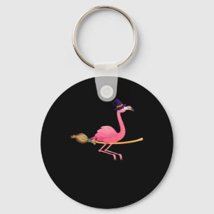 Chaveiro Flamingo Feiticeiro Flamingo Engraçado Halloween