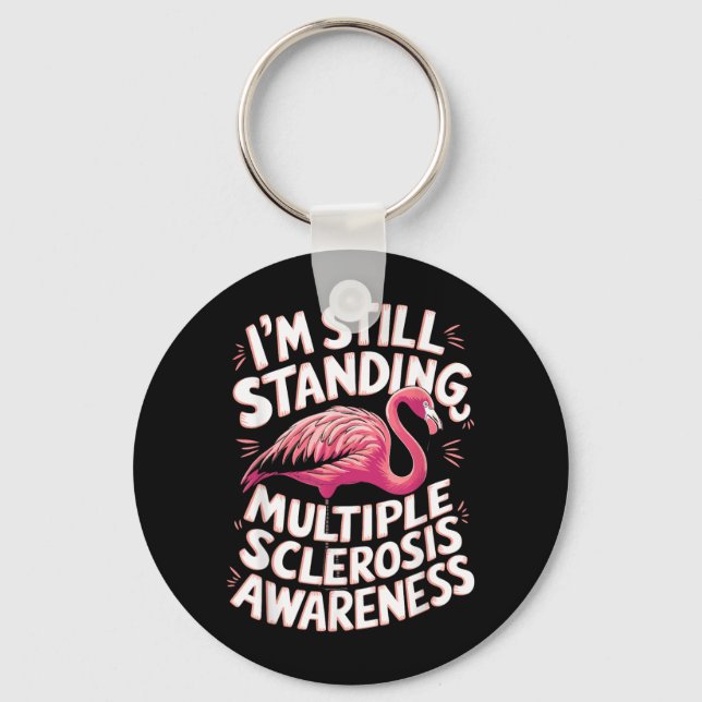 Chaveiro Flamingo Ms Conscientização Ainda Estou De Pé (Frente)