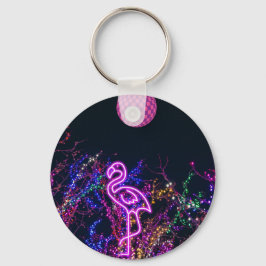 Chaveiro Flamingo na festa de dança.