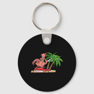 Chaveiro Flamingo Natal Em Julho Frio Tropical Beac