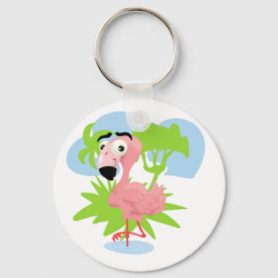 Chaveiro Flamingo rosa