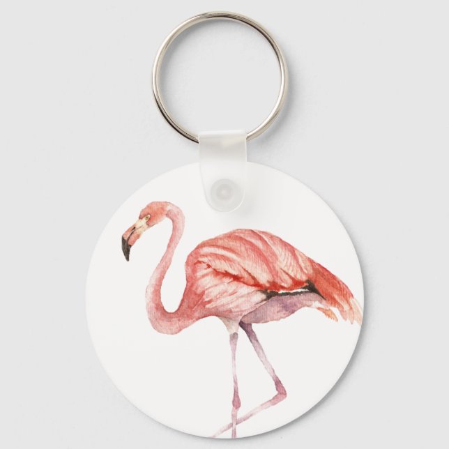 Chaveiro Flamingo Rosa (Frente)