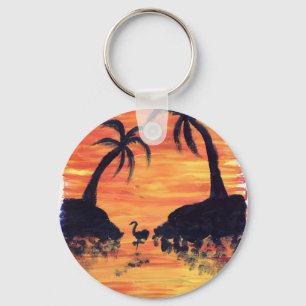 Chaveiro Flamingo Sunset