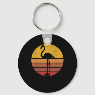 Chaveiro Flamingo Sunset Trendy Animal Silhouette Flamingo