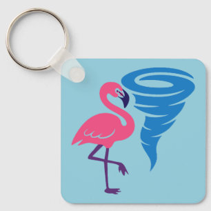 Chaveiro Flamingo Tornado Bold Modern Graphic Art