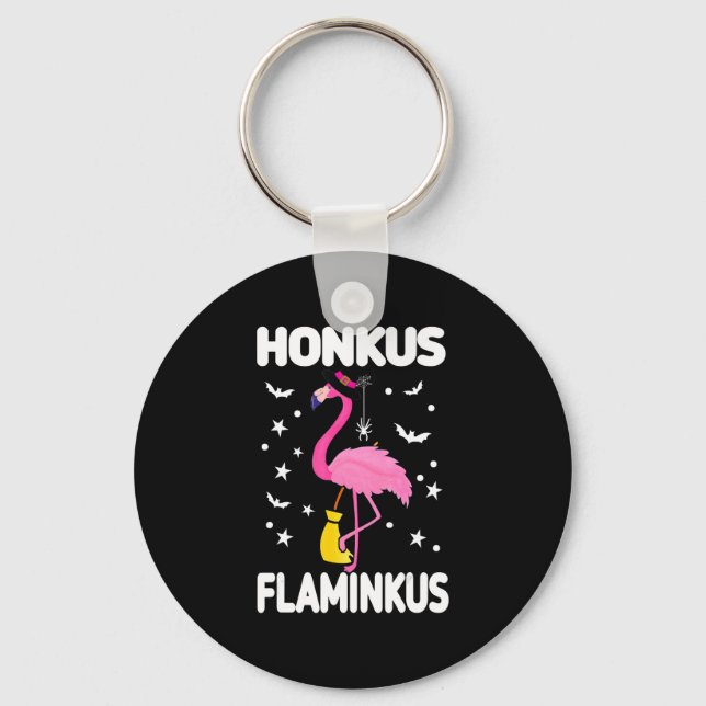 Chaveiro Flamingoo | Honkus Flaminkus Halloween Flamingoo (Frente)