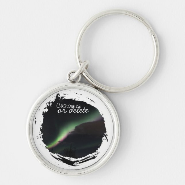 Chaveiro Flâmula de Borealis da Aurora do ABS (Frente)